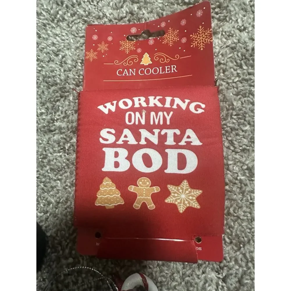 ☀️3/$10 BUNDLE!!☀️ Christmas Lot - Foozys Men’s Socks, Can Cooler, Elf Ornament